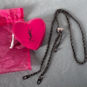 Yves Saint Laurent Pink Heart Cosmetic Case